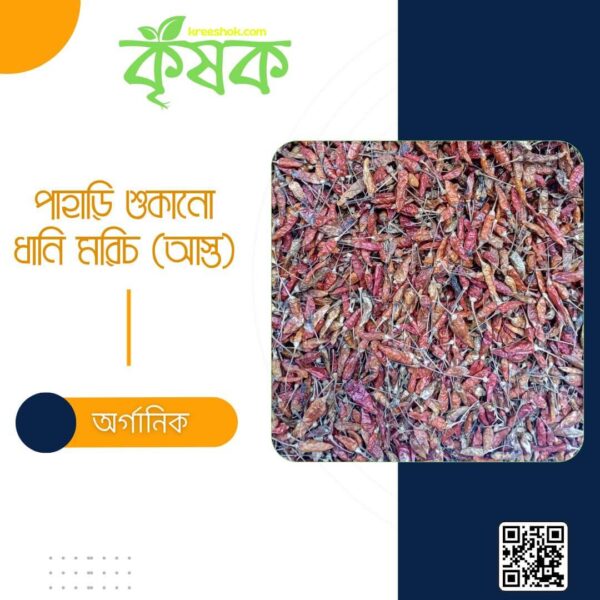 পাহাড়ি শুকানো ধানি মরিচ